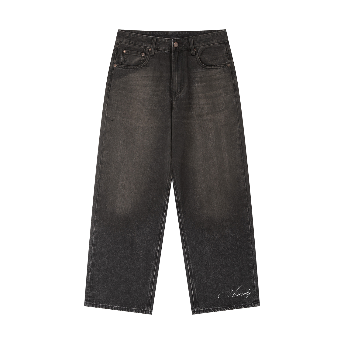 Vintage Wash Denim Jeans