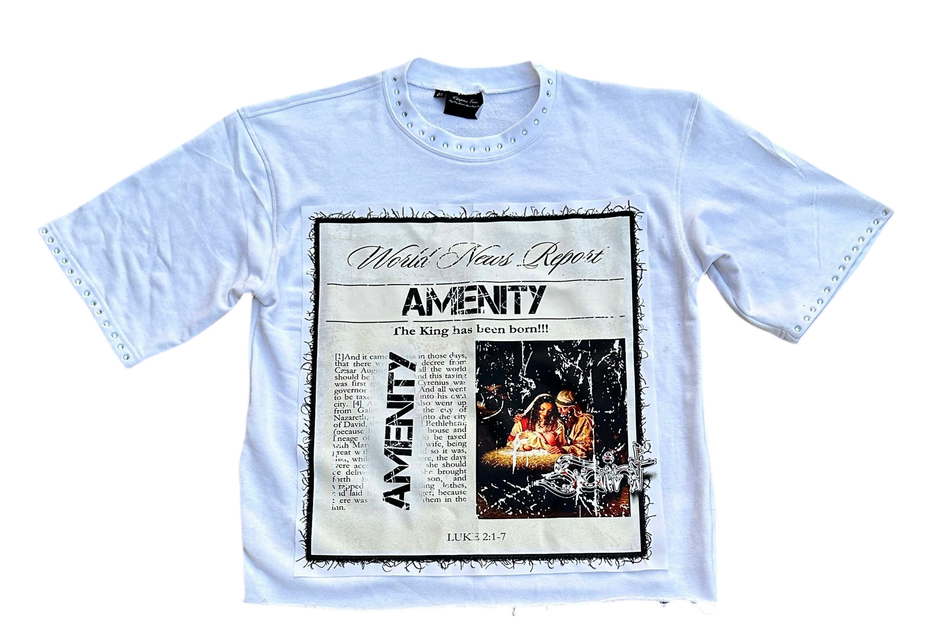 (WHITE) WORLD NEWS TEES 2.0