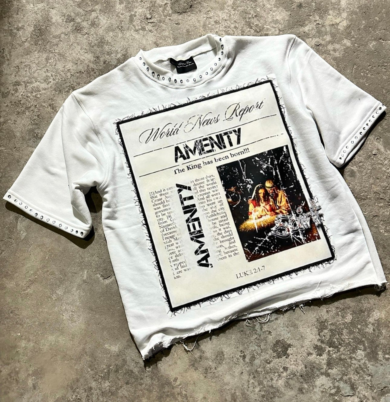 (WHITE) WORLD NEWS TEES 2.0