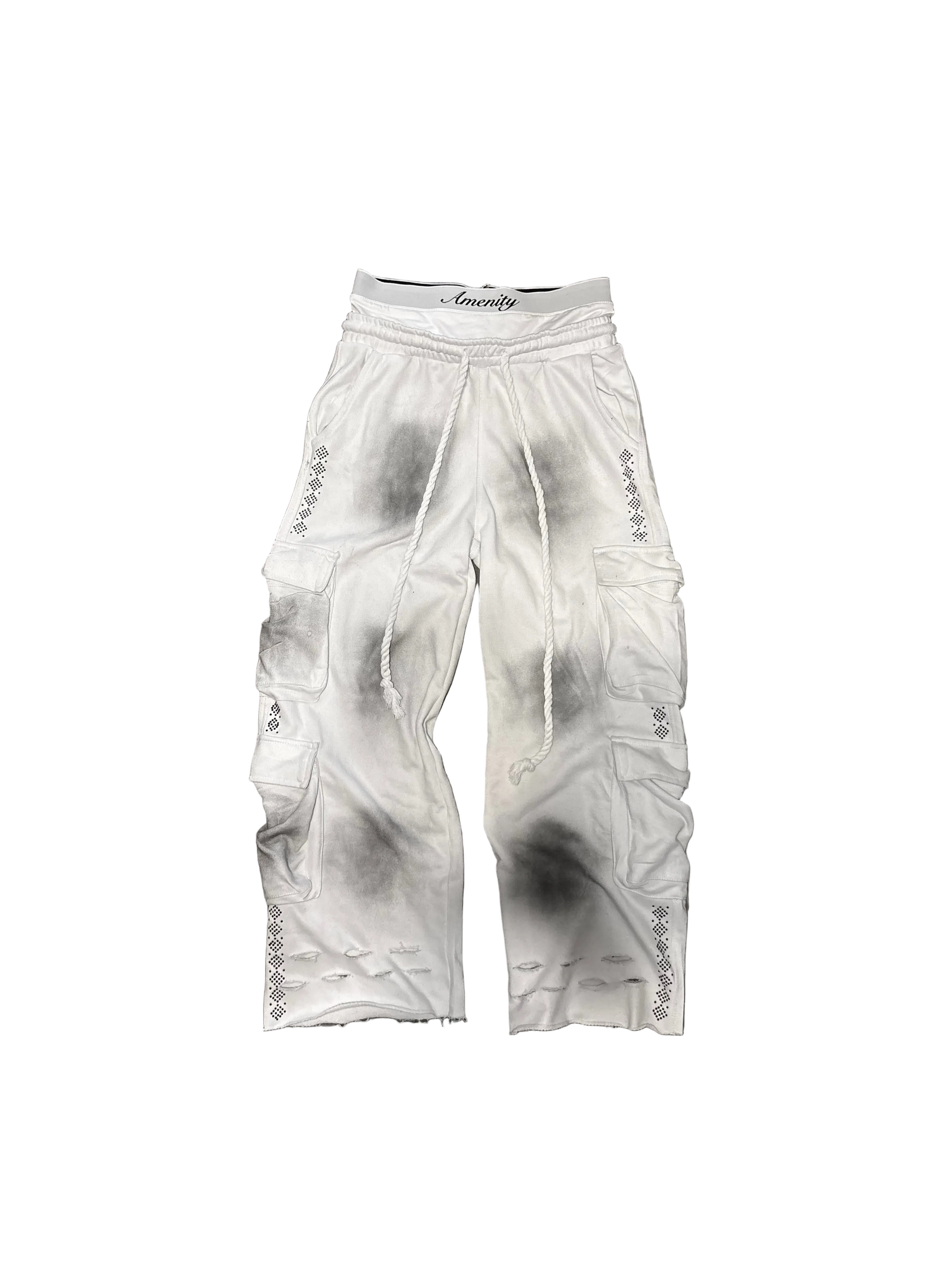 (WHITE)Adore Amenity Cargo Sweats