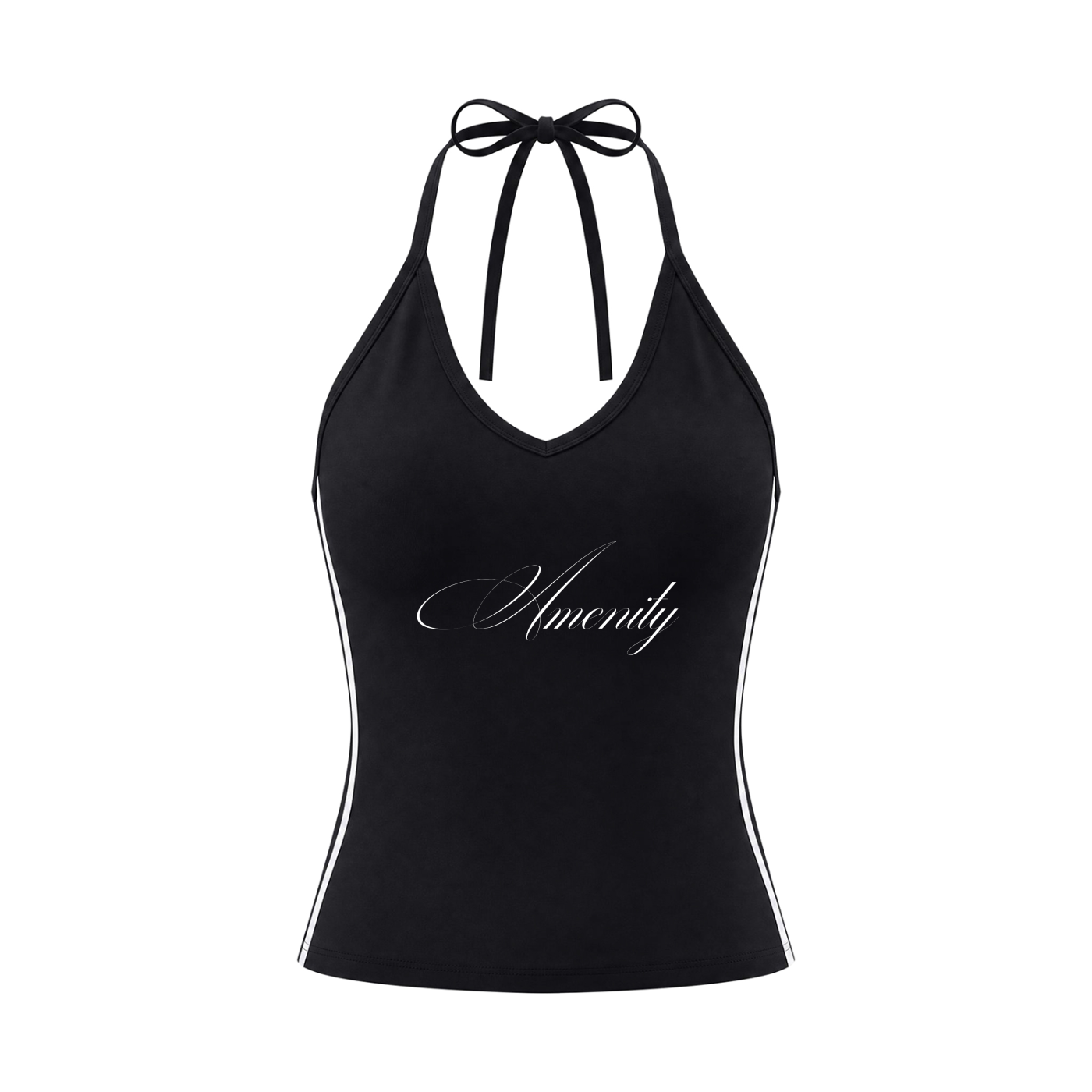 Amenity Halter Crop Tank Top