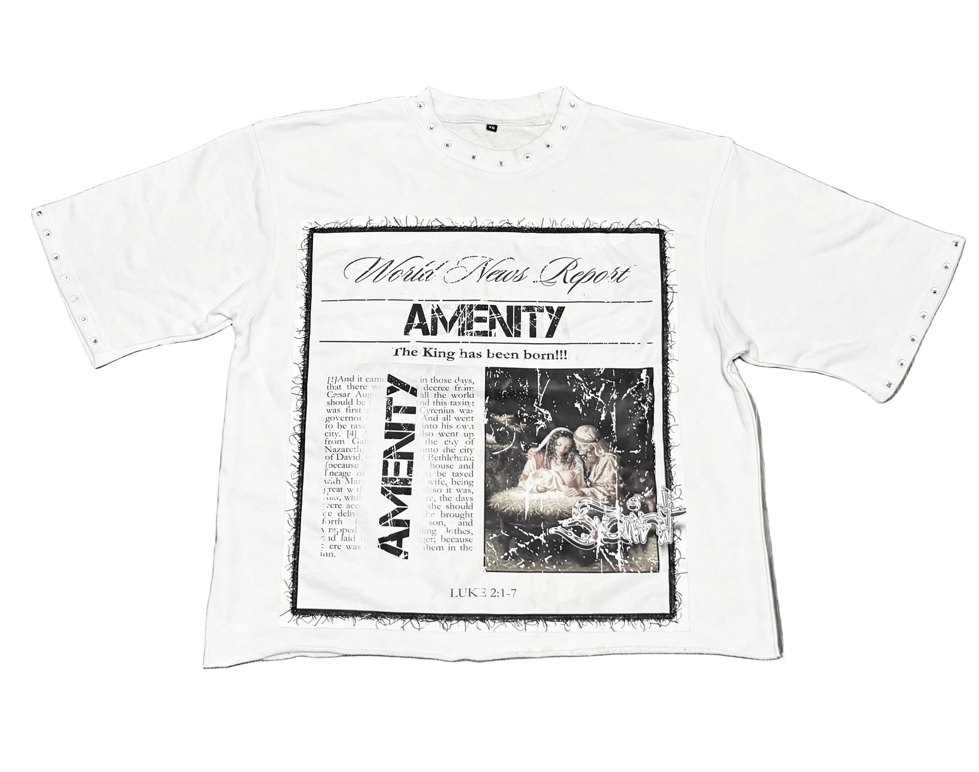 (WHITE) WORLD NEWS TEES 2.0