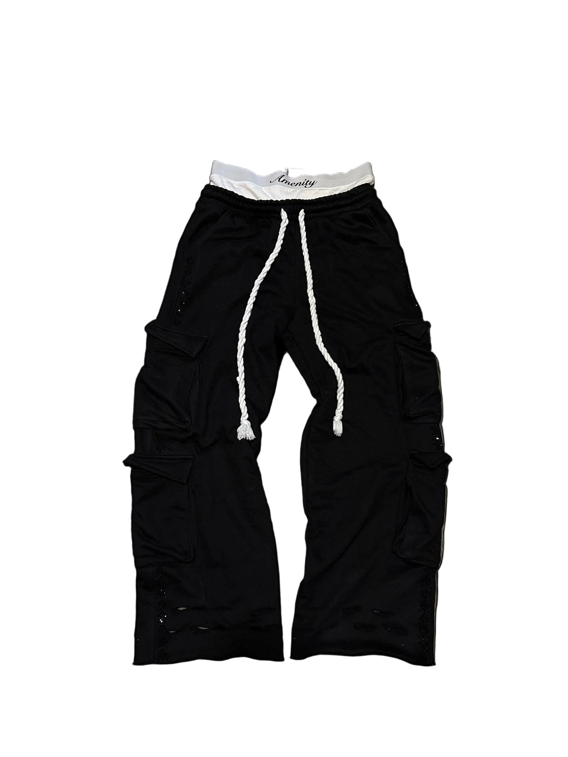 (BLACK)Adore Amenity Cargo Sweats