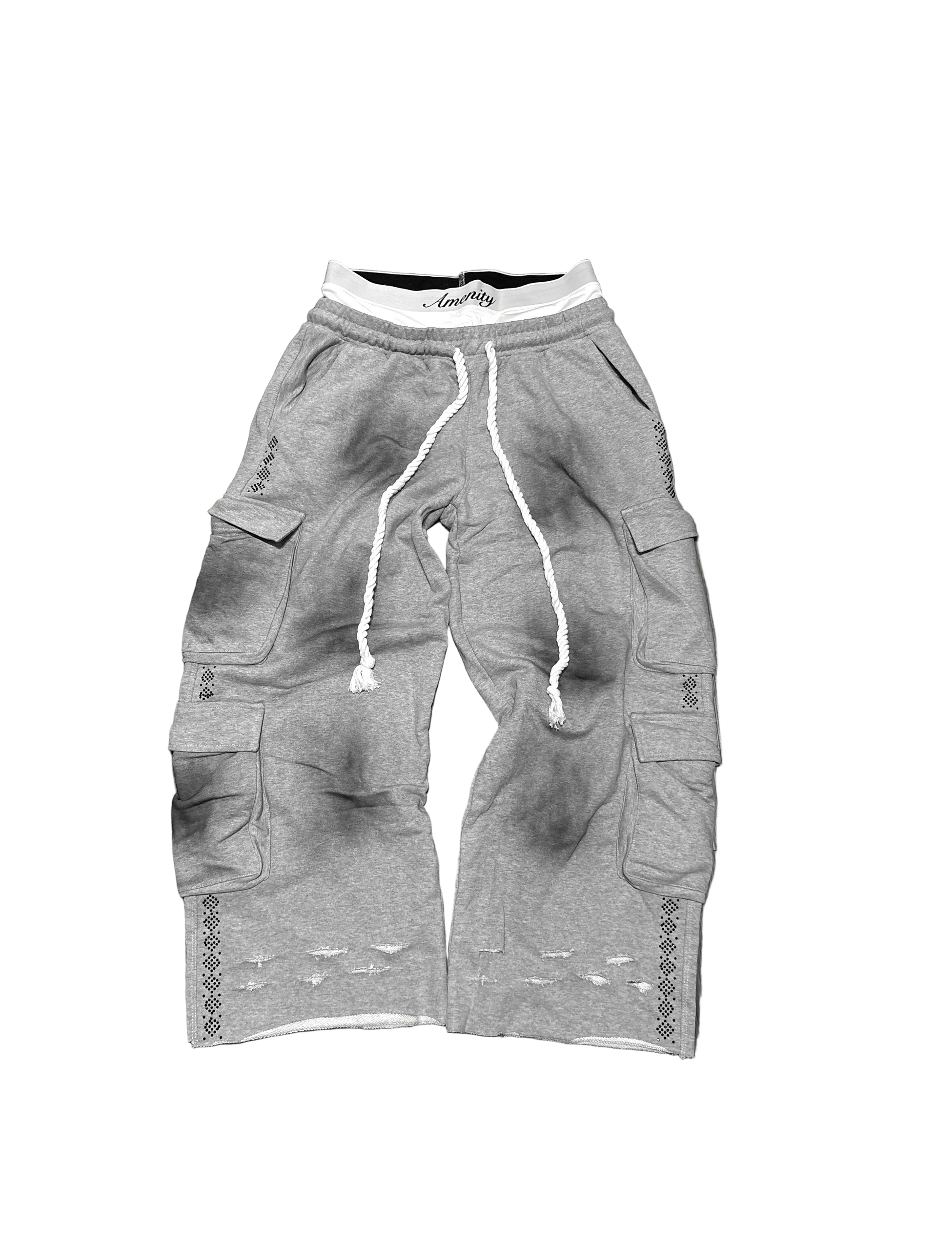(GREY)Adore Amenity Cargo Sweats