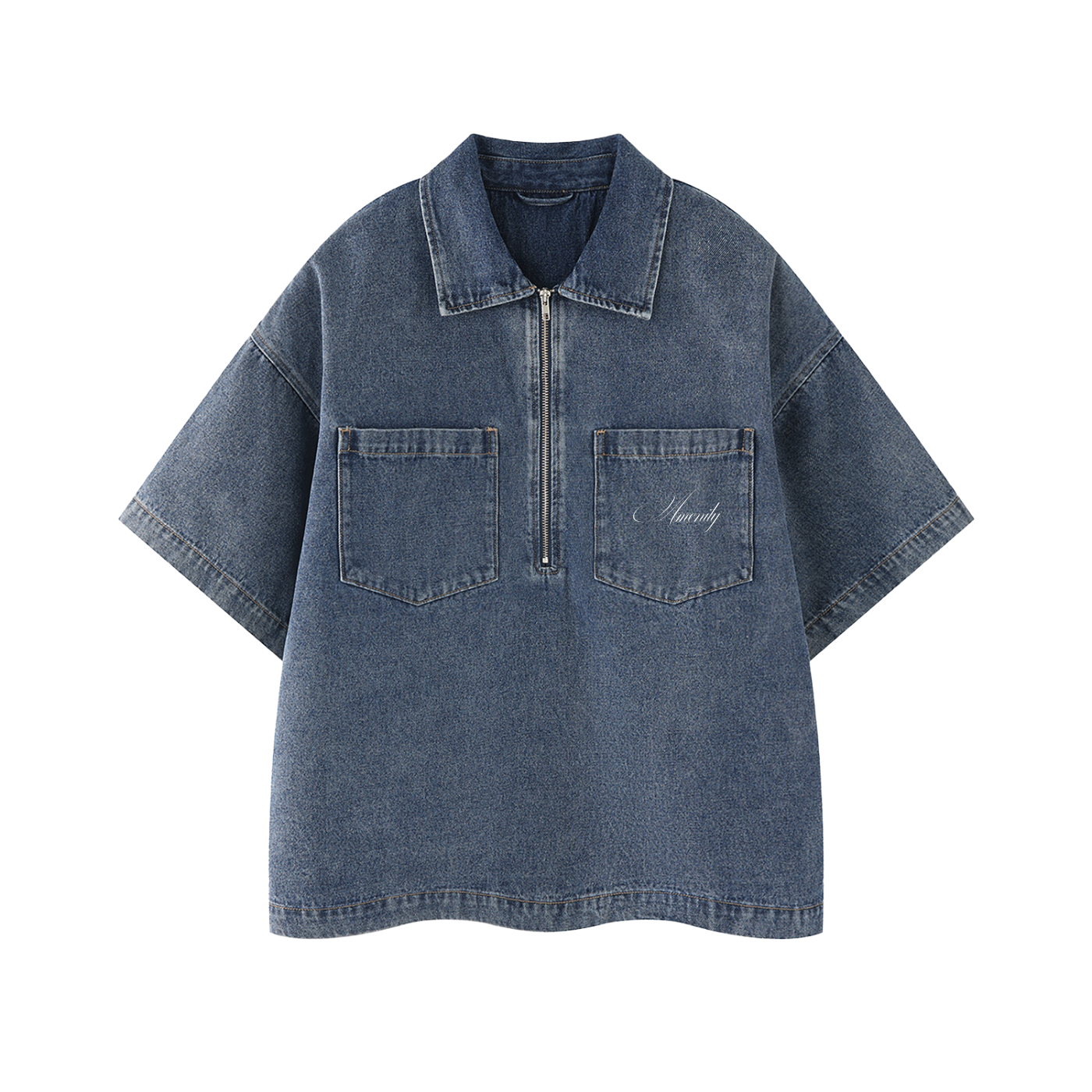 Amenity Denim Quarter Zip