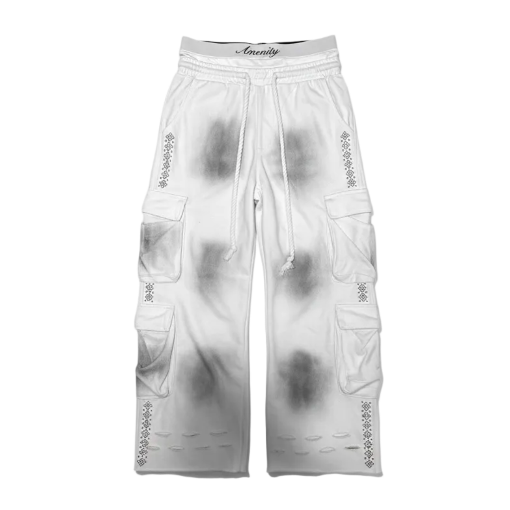 (WHITE)Adore Amenity Cargo Sweats