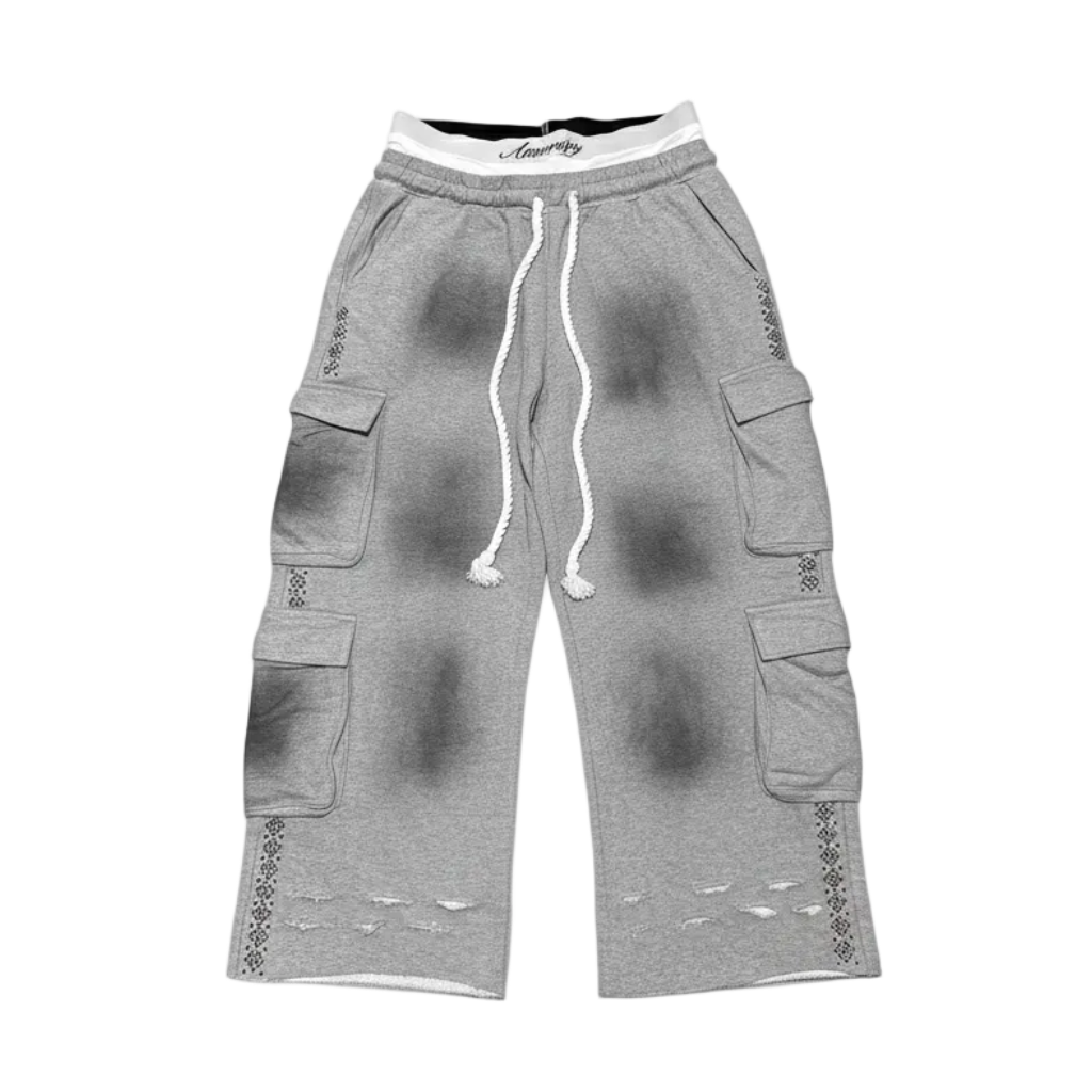 (GREY)Adore Amenity Cargo Sweats