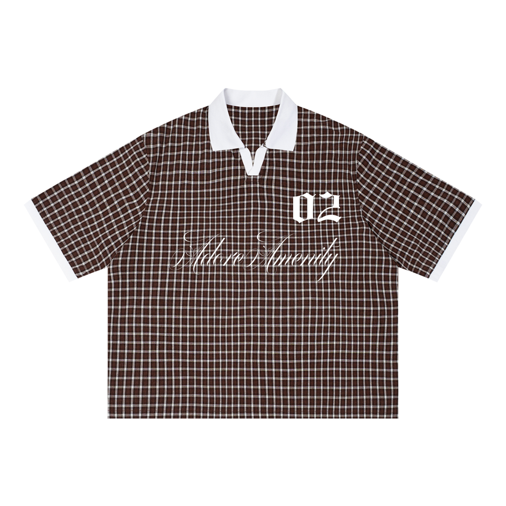 Adore Amenity Plaid Polo Shirt