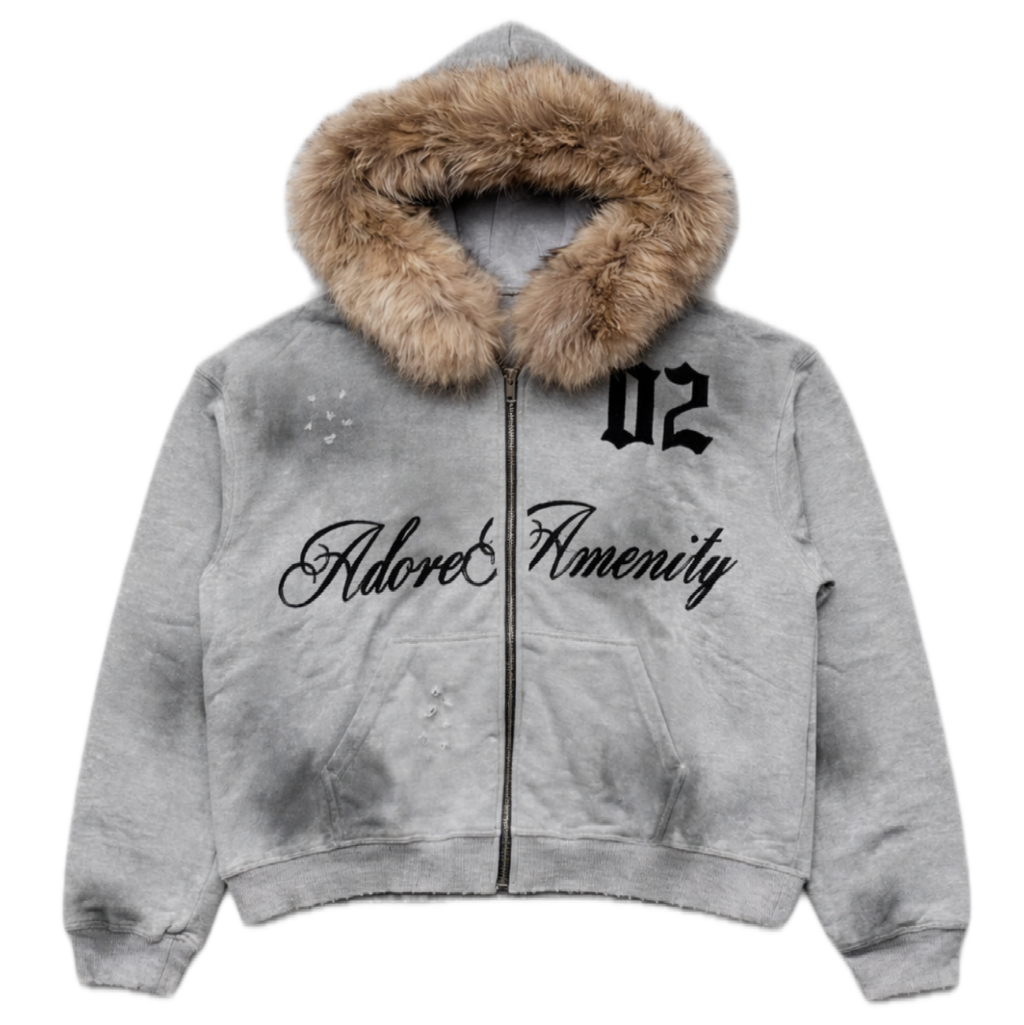 (GREY)Adore Amenity ZipUp