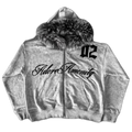(GREY)AA FUR ZIPUP