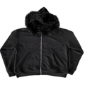 (BLACK)AA FUR ZIPUP