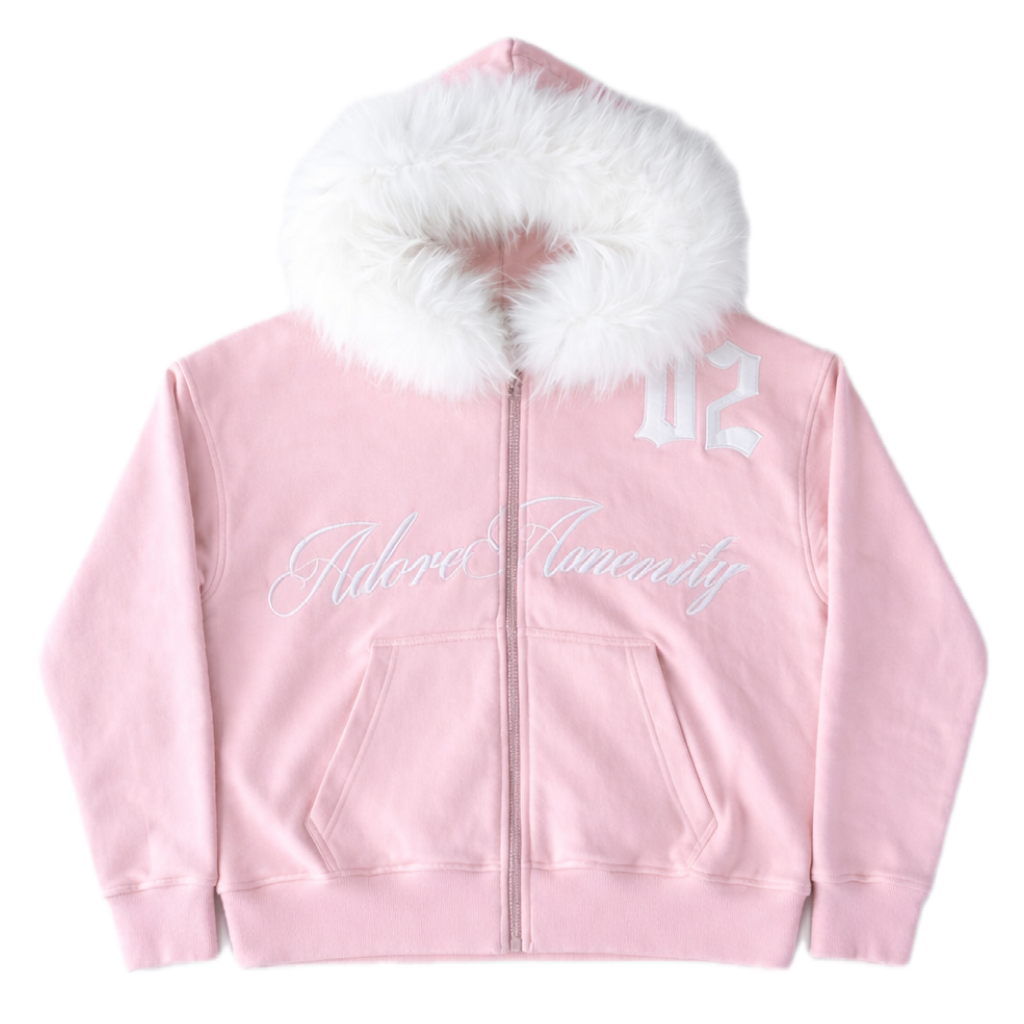 (PINK)AA FUR ZIPUP