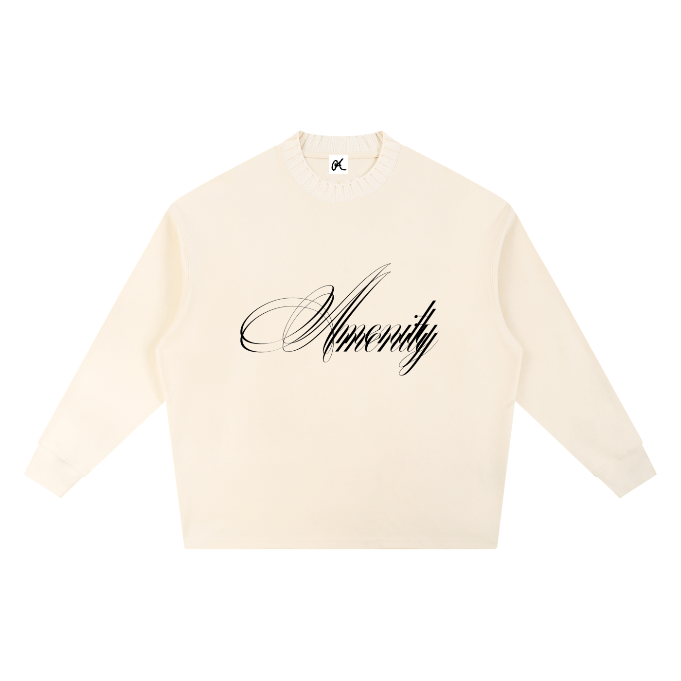 (Apricot) Amenity Knitted Sweatshirt